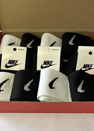 Мужской подарочный бокс носков с высокой резинкой nike, размер 41-45