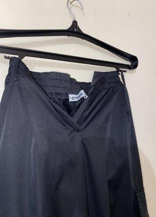 Черные брюки-карго!! на затяжках от бренда “ stimma”4 фото