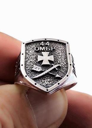 Перстень "44 омбр" (срібло)6 фото