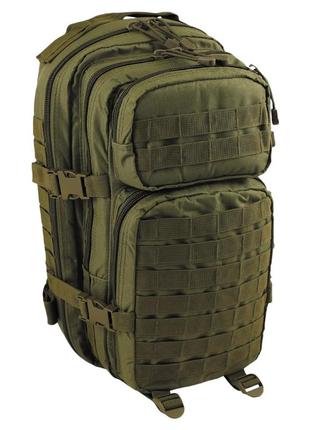 Рюкзак тактичний mfh us "assault i" 30l olive. тактичний рюкзак армійський 30л. олива.