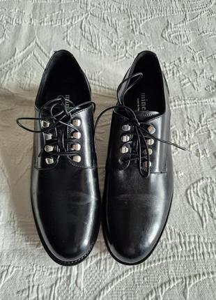 Minelli italy oxford derby женские туфли оксфорд дерби классика