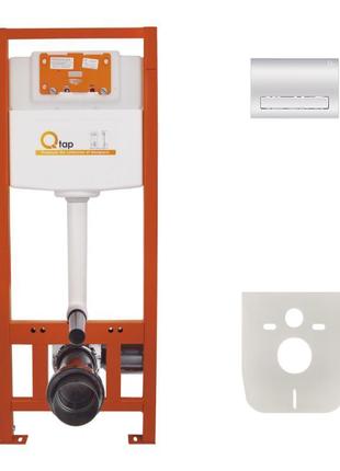 Набор инсталляция 4 в 1 qtap nest st с линейной панелью смыва qt0133m425m08381crm
