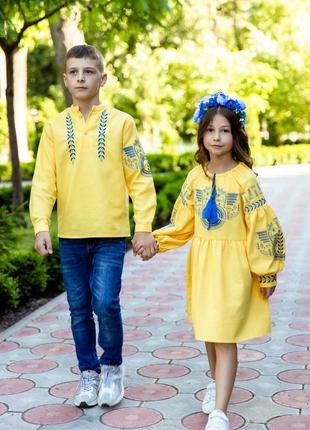 Сукня вишиванка патріотична для дівчинки