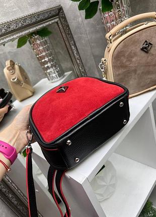 Женская сумка кросс-боди клатч 💐 натуральная замша 💐