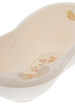 Ванночка 102 см lux "ведмедики" (кремовий)