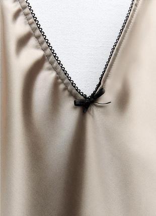 Платье zara в бельевом стиле с бантиком3 фото