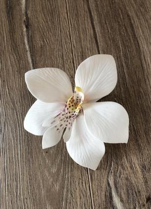 Заколка зажим  «орхидея»5 фото