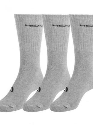 Носки  head crew 3p unisex р. 43-46 серый