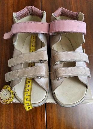 Детские сандалии от perpedes натуральная кожа/нубук размер 34.