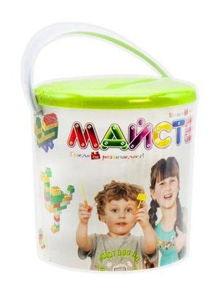 Детский конструктор "мастер", в ведре, 66 деталей 5003