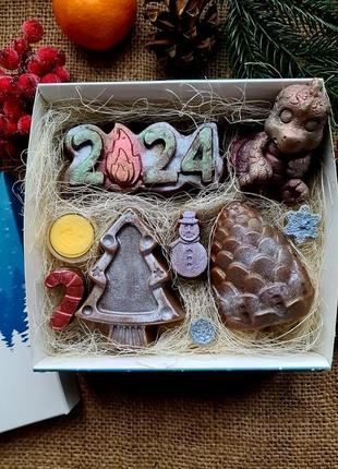 Подарочный набор «7». подарок на новый год 2024. рождество. натуральная косметика, с 0. дракон.5 фото