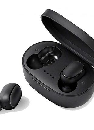 Наушники беспроводные блютуз tws mipods a6s true, беспроводные наушники для смартфона,. цвет: черный