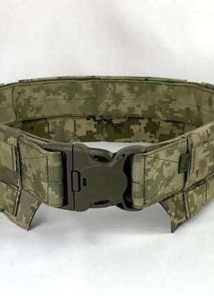 Тактичний пояс розвантажувальний швидкозйомний cordura піксель