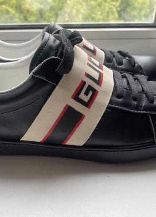 Gucci кросівки, кеди шкіряні