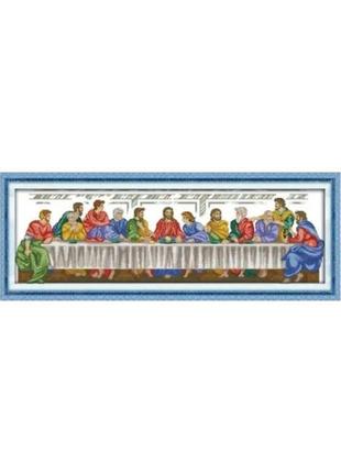 Набор для вышивания по нанесённой на канву схеме "the last supper 2". aida 14ct printed, 95*34 см