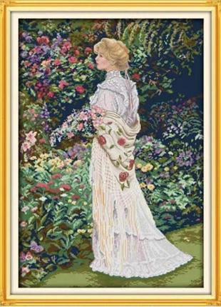Набор для вышивания по нанесённой на канву схеме "floral aromas". aida 14ct, printed, 44*60 см