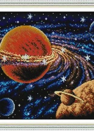 Набір для вишивання за нанесеною на канву схемою "milky way". aida 14ct printed 45*32 см
