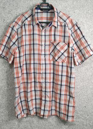 Мужская летняя трекинговая туристическая рубашка короткий рукав regatta, l