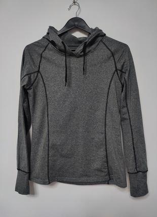 Худи кофта женская с капюшоном спортивная серая peso, размер м