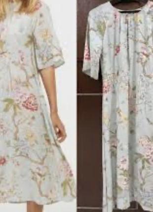 Платье gp&baker × h&m с цветочным принтом с птицами,