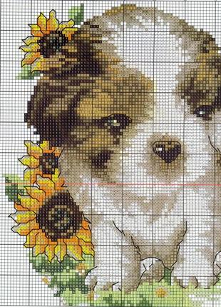 Набор для вышивания по нанесённой на канву схеме "kiss". aida 14ct printed, 34*29 см