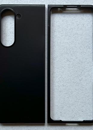 Samsung galaxy fold 5 чехол (бампер, накладка) чёрный, матовый, пластиковый