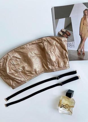 Топ из кожи и кружева intimissimi