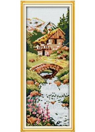 Набір для вишивання за нанесеною на канву схемою "four seasons (4) summer".aida 14ct printed , 15*34