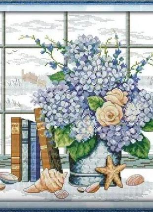 Набір для вишивання за нанесеною на канву схемою "elegant ". aida 14ct printed , 35*36 см