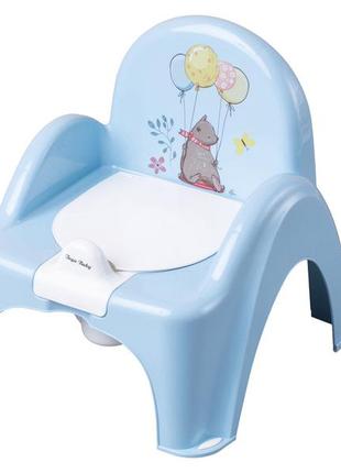 Горшок - стільчик "лісова казка" з музикою (світло-блакитний)