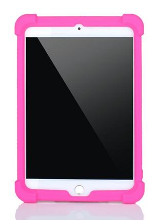 Чохол силіконовий apple ipad air 1, (9.7" екран) з підставкою, pink2 фото