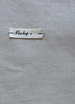 Льняная рубашка с воротником стойка markup италия