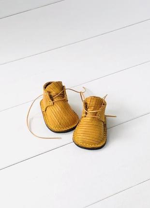 Ботинки для паола рейна из натуральной кожи