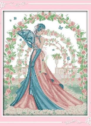 Набір для вишивання за нанесеною на канву схемою "bride" . aida 14ct printed, 33*40 см