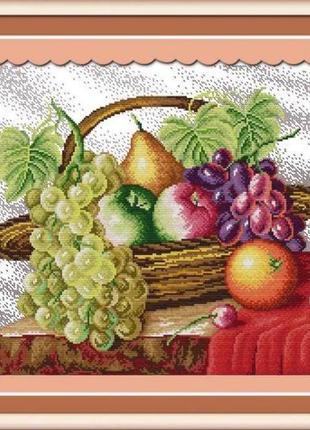 Набор для вышивания "fruit basket (1)" aida 14ct, 47*40 см без нанесения на канву схемы