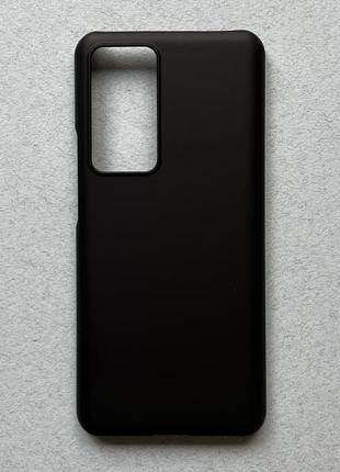 Xiaomi 12t pro чохол (бампер, накладка) чорний, матовий, пластиковий