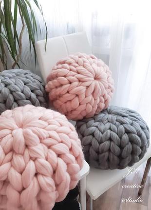 Подушки декоративні handmade з товстої мериносової вовни