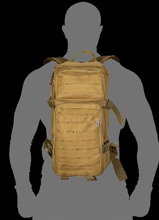 Camotec рюкзак rapid lc койот, тактичний рюкзак 25 л, армійський рюкзак койот, військовий рюкзак похідний3 фото