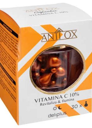 Капсули deliplus anti ox з вітаміном з, оживляють і надають сяйва, запалення, 30 шт.