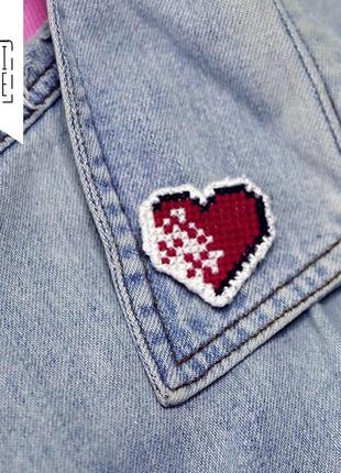 Пиксельное сердце значок2 фото