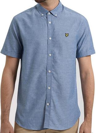 Рубашка тенниска lyle & scott размер xl // сорочка хлопок короткий рукав