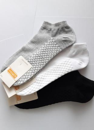 Набір 3 пари жіночі короткі шкарпетки в сітку корона 36-41р