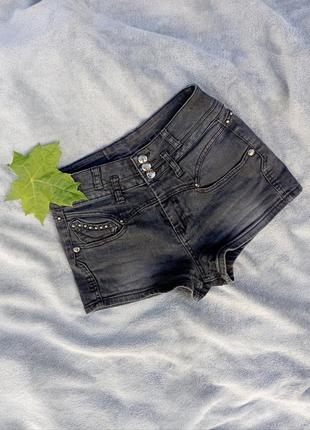 Черные джинсовые шорты варенки kelly brook