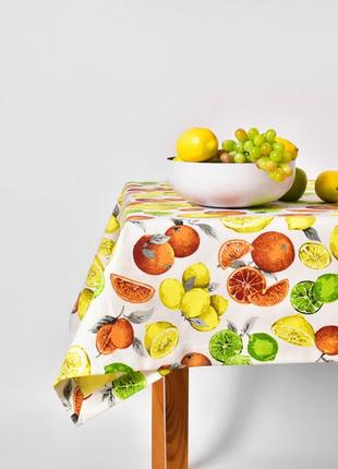 Скатертина водовідштовхувальнa  ideia 140х170 см цитрусові
