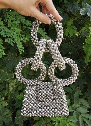 Сумочка из бусин, сумочка из жемчужин