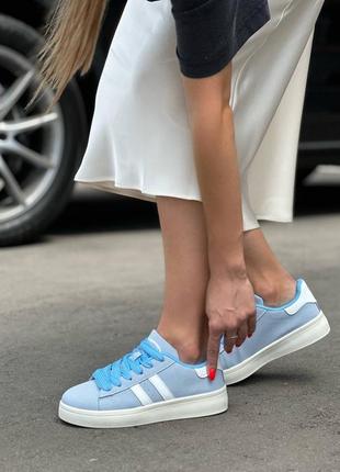 Стильні жіночі кросівки / кеди / демісезонні / весняні, літні, осінні / еко-замша / чорні, білі, бежеві, сірі, блакитні, коричневі