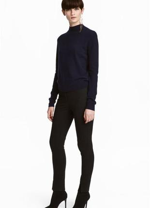 Шикарні стрейчеві штани чорного кольору h&m made in bangladesh з биркою, 💯 оригінал