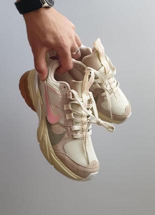 Кроссовки vegas nike v2k.3 runtek • beige pink green •