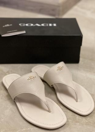 Coach шлепанцы