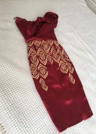 Платье бордовое zara bershka h&m mango pull & bear stradivarius h&m